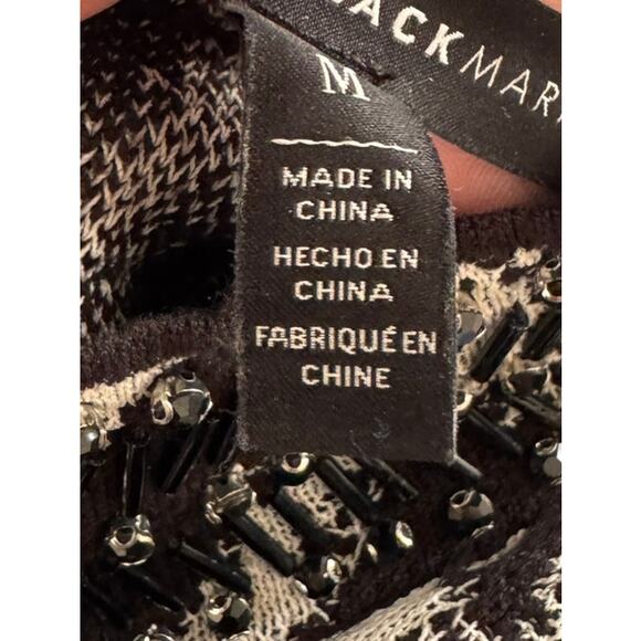 White House Black Market Medium Sleeveless Mock Neck Top Poly Rayon - Picture 4 of 9